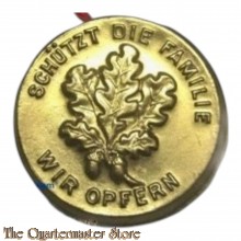 WHW Blechabzeichen  ""Schutzt die Familie - Wir Opfern"  1934.