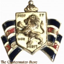 British War Relief Heraldic 1940s Book Piece Brooch