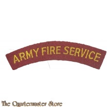 Shoulder title Army Fire Service 