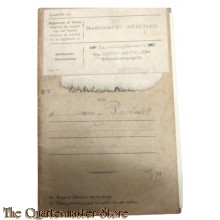 Oorlogszakboekje 16e Regiment Infanterie 16e Depot Batt 14 e School Comp