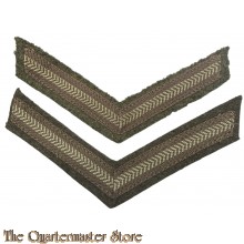 British WW2 set of rank chevrons Lance Corporal