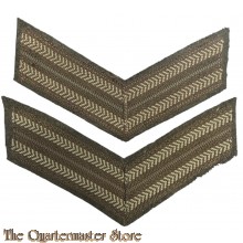 British WW2 set of rank chevrons Corporal 