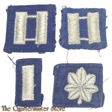 US Airforce 4 woven officers ranks ost WW2