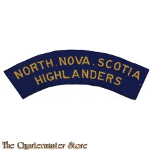 Shoulder title North Nova Scotia Highlanders Canada 3rd Canadian Division