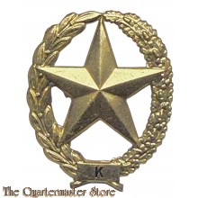 Metalen Brevet - Militair Schuttersembleem KARABIJN  (Dutch carbine sharpshooter badge)