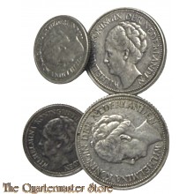 Manchetknopen zilveren ned munten, anti duits (Cufflinks dutch silver coins)
