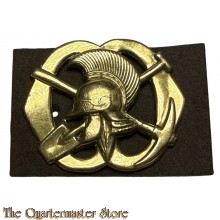 Baret embleem Regiment Pioniers (grote helm)