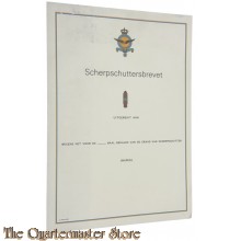 Dokument -  KLu Diploma Scherpschutters Brevet