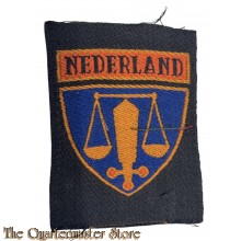 Mouw embleem 1945 POD/BS Politieke Opsporingsdienst - Bijzondere Rechtspleging 