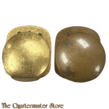 Pair of original Imperial German Brass Belt Hook Buttons