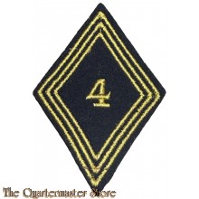 France - mouwpatch (losange de bras) 4e Régiment de Chasseurs d'Afrique (4e RCA)