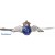 WW2 Royal Air Force Pilot's Wing RAF Silver & Enamel Sweetheart Brooch