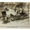 Press photo , WW1 Western front , British trainlorries with wounded