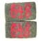 Überschube  Schwere Artillerie-Abteilung 648 (pair of WH (Heer) shoulderboard 'slip-ons' Schwere Artillerie-Abteilung 648)
