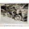 Press photo , WW1 Western front , British soldier checks German mortars 