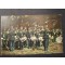 Prent briefkaart 1905 Muziekkorps aangetreden