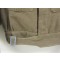 Austerity Pattern Battledress introduced in 1940 saw some small changes to the original design, a lined collar and slightly closer cut to the blouse and a new dressing pocket on the trousers with two pleats and an exposed shank button.