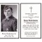 In Memoriam Karte/Death notice Blasius Niederhammer