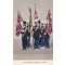 Prent briefkaart 1930 Vaandels Regt Grenadiers en Jagers