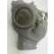 Luftschutz gasmaske in blik