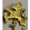 Revers speld gemaakt van 2 1/2 cent als Koningshuis steun betuiging 1942-43