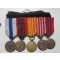 Set of 5 miniature medals Indonesia 1950-1960