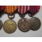 Set of 5 miniature medals Indonesia 1950-1960