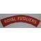 Shoulder title Royal Fusiliers (canvas)