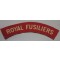 Shoulder title Royal Fusiliers (canvas)