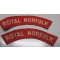 Shoulder titles Royal Northfolk (canvas)