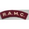Shoulder title Royal Army Medical Corps (R.A.M.C.)