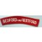 Shoulder title The Bedfordshire and Hertfordshire Regiment