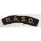 Shoulder title Royal Army Service Corps (R.A.S.C)