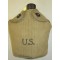 Veldfles 1943 met beker en hoes  (Canteen with cup and kaki cover M1936)