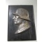 Wall plaque German soldier WW2 on wooden plate