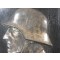 Wall plaque German soldier WW2 on wooden plate