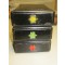 Boxes 'Signal Cartridges'  set of 3 red/green/yellow (Blikjes voor Britse signaal patronen rood/geel/groen)