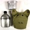 Cover M19136 with canteen and cup (Veldfles met mok en hoes M1936)