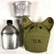 Cover M19136 with canteen and cup (Veldfles met mok en hoes M1936)