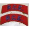 Royal Canadian Engineers R.C.E. Cloth Shoulder Flash
