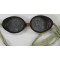 Stofbril in metalen box 1930-1950 (Dustgoggles in metal tin case WW2 period)