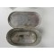 Stofbril in metalen box (Dust goggles in metal tin case)