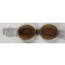 Stofbril in metalen box (Dust goggles in metal tin case)