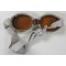 Stofbril in metalen box (Dust goggles in metal tin case)