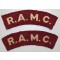 Shoulder flashes Royal Army Medical Corps (R.A.M.C.)