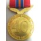 Medaille voor het 40-jarig lidmaatschap van de Bond van Nederlandse Militaire Oorlogsslachtoffers plus miniatuur