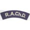 Shoulder flash Chaplains Dept. 'R.A.Ch.D'