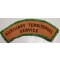 Shoulder title A.T.S. (Auxiliary Territorial Service) (canvas)