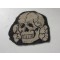 Waffen-SS, 'BeVo'-woven-style cap-skull (ie. 'Totenkopf für Schiffchen o. Einheitsfeldmütze') 