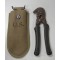 Wirecutter US  Army with carrying pouch M1938 (Draadtang US Army met kaki hoes M1938)